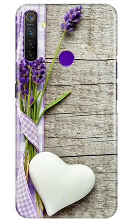 White Heart Case for Realme 5s (Design No. 298)
