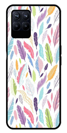 Colorful Feathers Metal Mobile Case for Realme 8i
