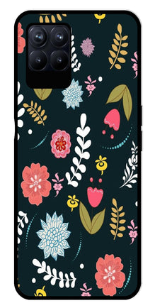Floral Pattern2 Metal Mobile Case for Realme 8i