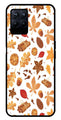 Autumn Leaf Metal Mobile Case for Realme 8i  (Design No -19)
