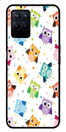 Owls Pattern Metal Mobile Case for Realme 8i