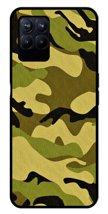 Army Pattern Metal Mobile Case for Realme 8i