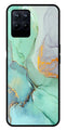 Marble Design Metal Mobile Case for Realme 8i  (Design No -46)