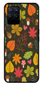 Leaves Design Metal Mobile Case for Realme 8i  (Design No -51)