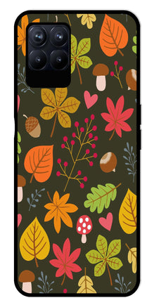 Leaves Design Metal Mobile Case for Realme 8i