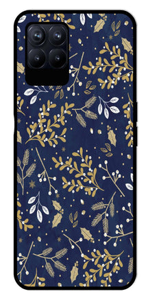 Floral Pattern  Metal Mobile Case for Realme 8i