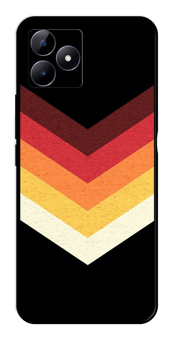 MultiColor Arrow Metal Mobile Case for Realme C53   (Design No -04)