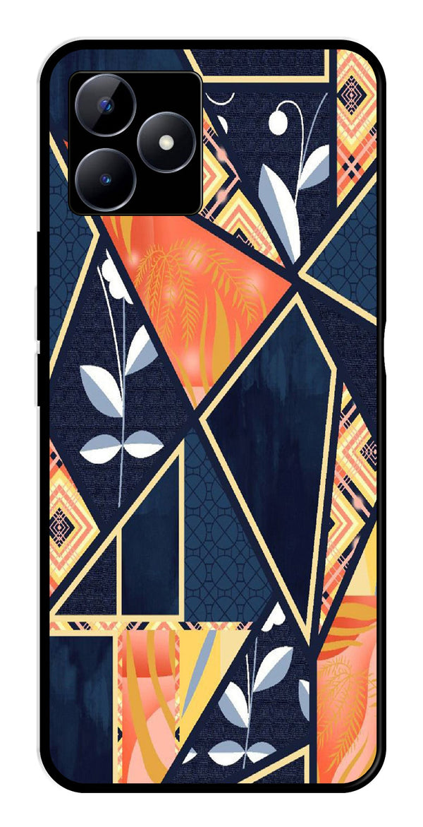 Marble Design Metal Mobile Case for Realme C53   (Design No -07)