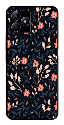 Floral Pattern Metal Mobile Case for Realme C53