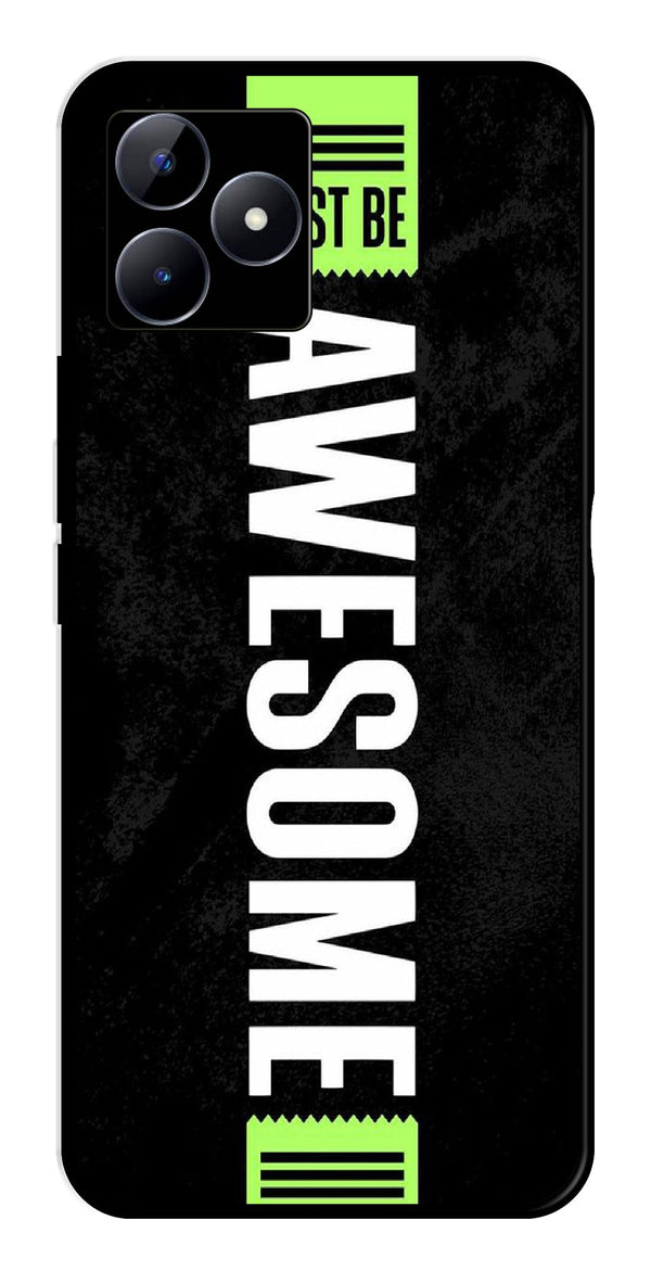 Awesome Metal Mobile Case for Realme C53   (Design No -33)