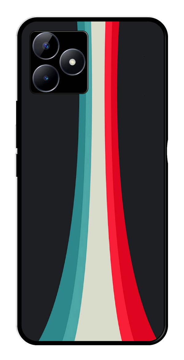 Modern Art Colorful Metal Mobile Case for Realme C53   (Design No -48)