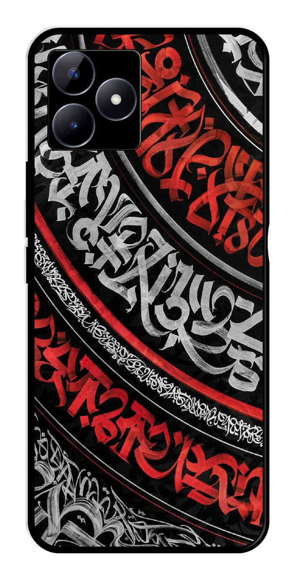 Qalander Art Metal Mobile Case for Realme C53   (Design No -49)
