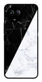 Black White Marble Design Metal Mobile Case for Realme 11 5G   (Design No -09)
