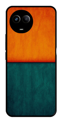 Orange Green Pattern Metal Mobile Case for Realme 11 5G