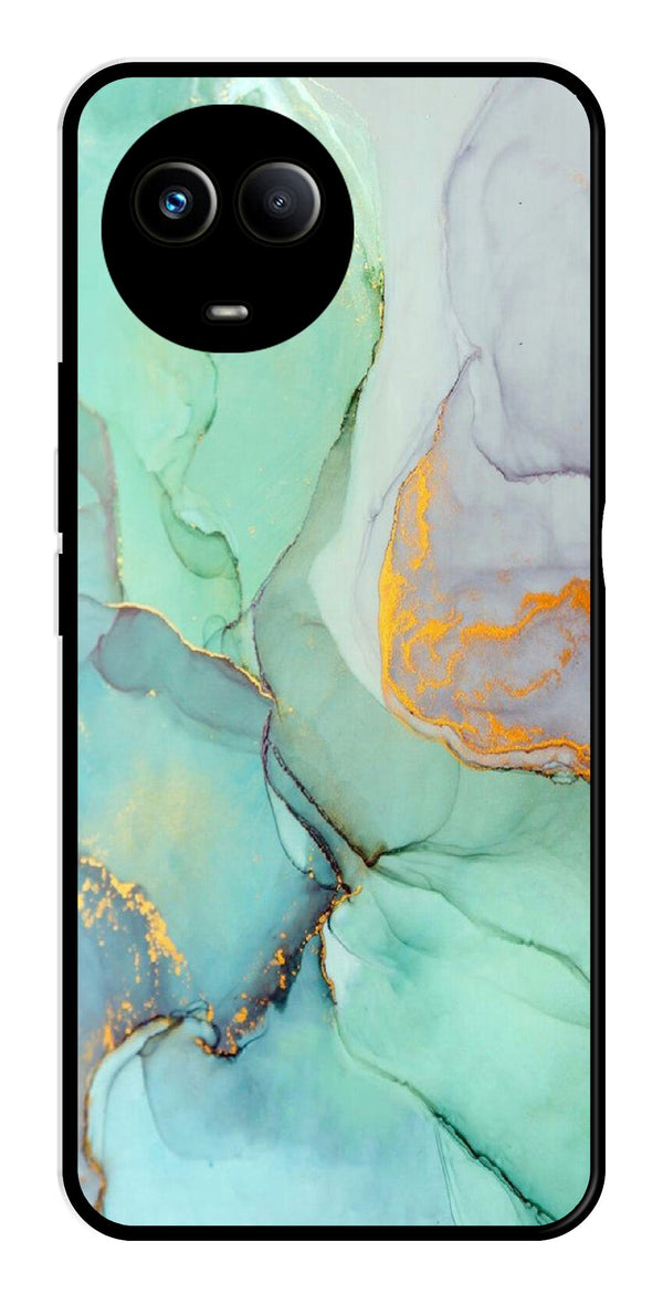 Marble Design Metal Mobile Case for Realme 11 5G   (Design No -46)