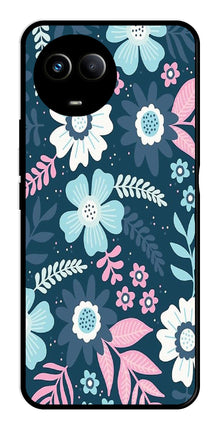 Flower Leaves Design Metal Mobile Case for Realme 11 5G