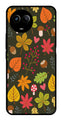 Leaves Design Metal Mobile Case for Realme 11 5G   (Design No -51)