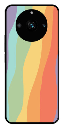 Muted Rainbow Metal Mobile Case for Realme 11 pro 5G