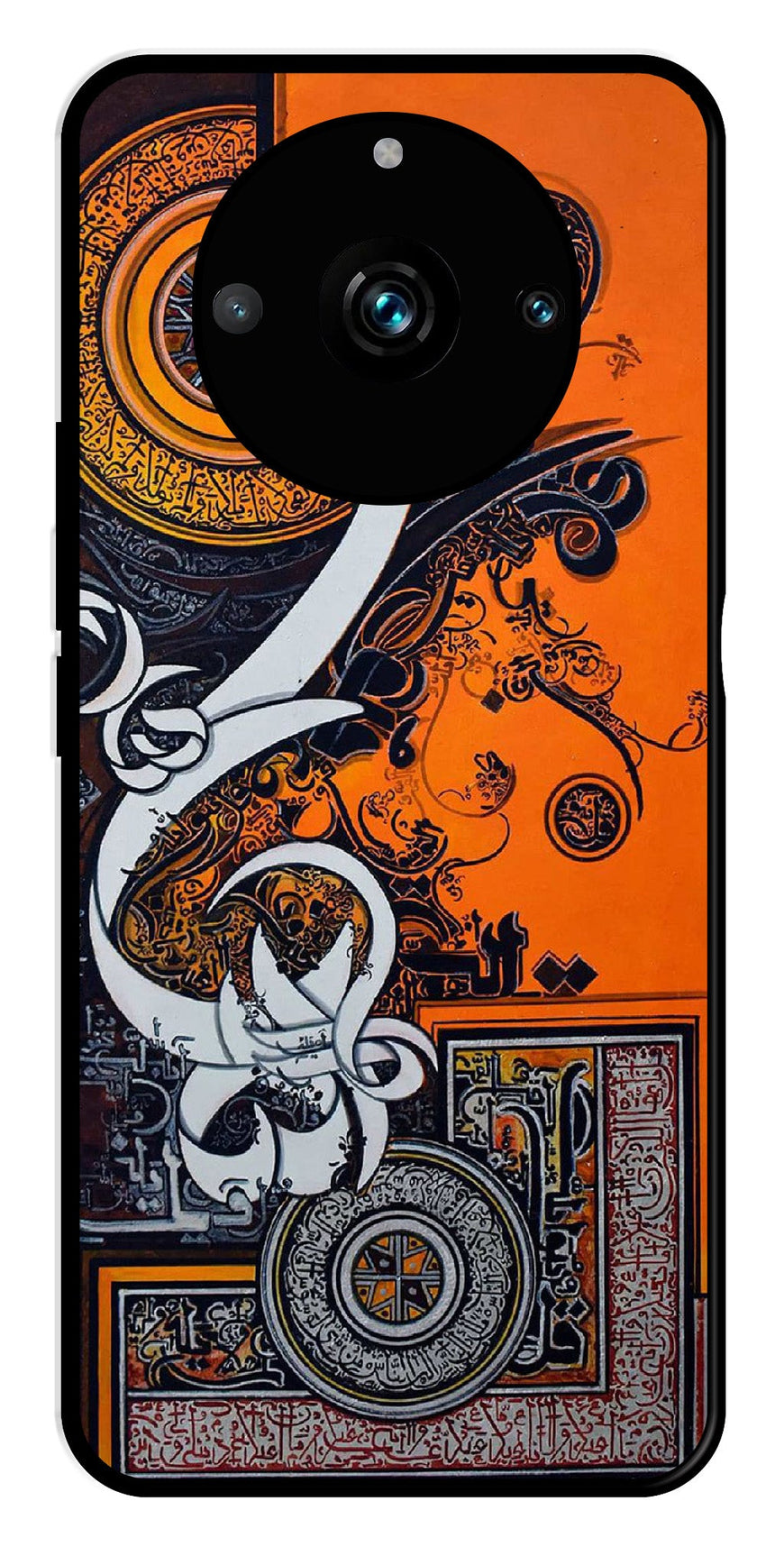 Qalander Art Metal Mobile Case for Realme 11 pro 5G   (Design No -16)