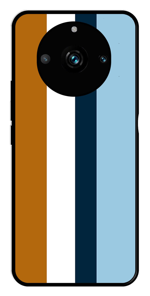 MultiColor Pattern Metal Mobile Case for Realme 11 pro 5G   (Design No -17)