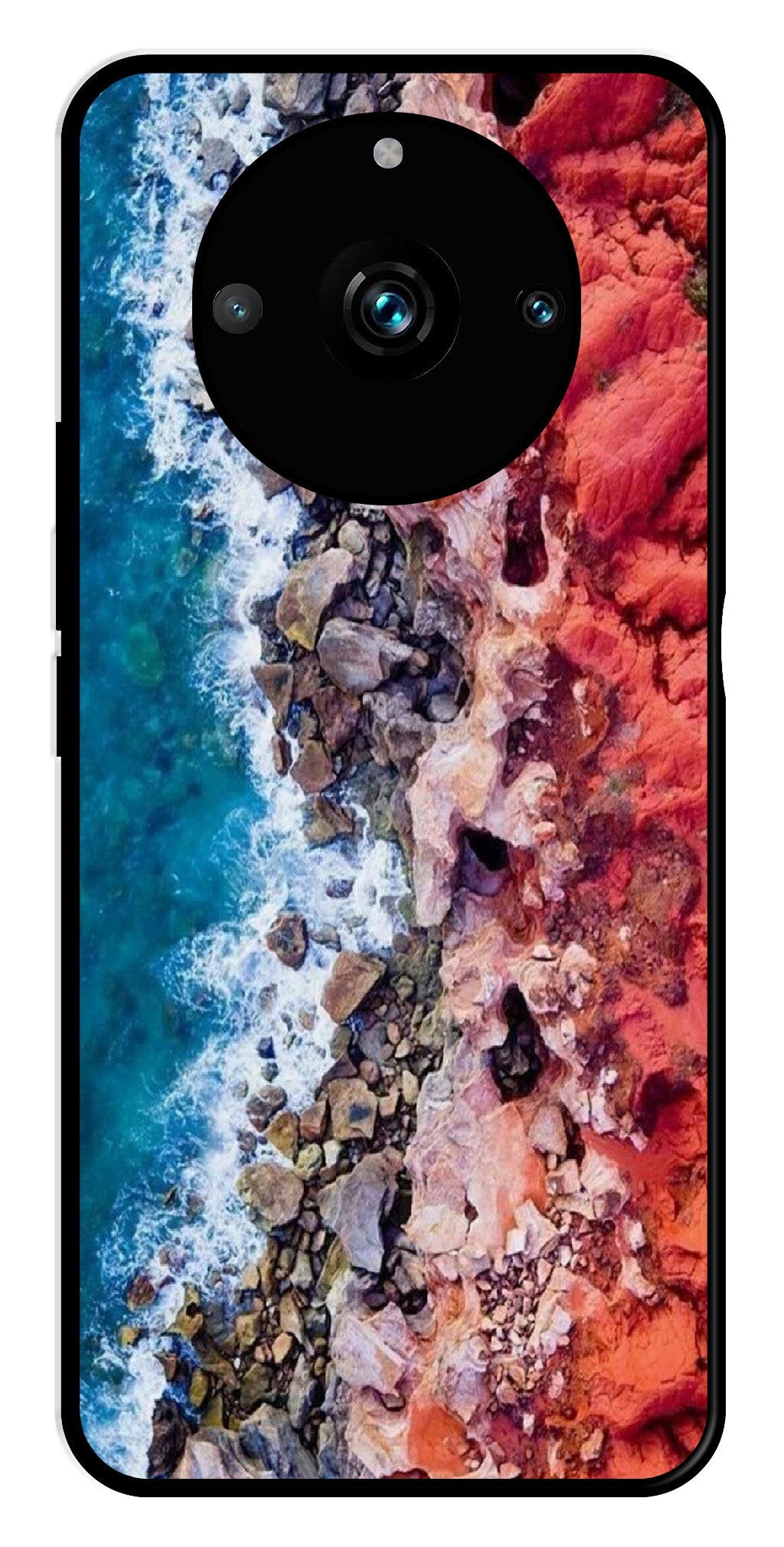 Sea Shore Metal Mobile Case for Realme 11 pro 5G   (Design No -18)