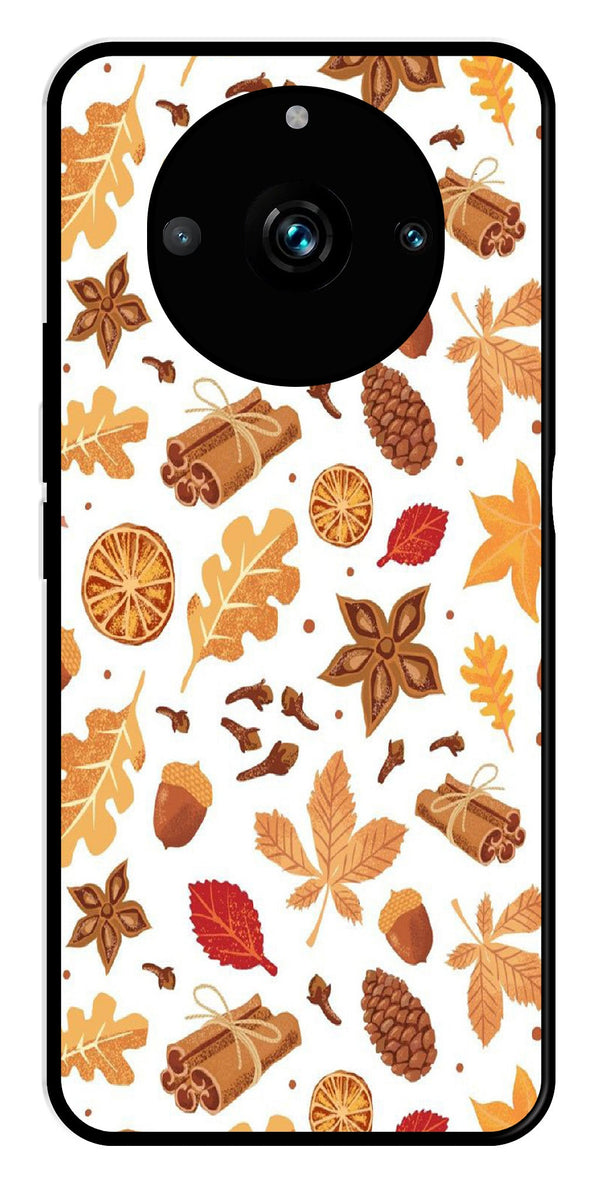 Autumn Leaf Metal Mobile Case for Realme 11 pro 5G   (Design No -19)