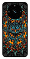 Owl Pattern Metal Mobile Case for Realme 11 pro 5G   (Design No -42)