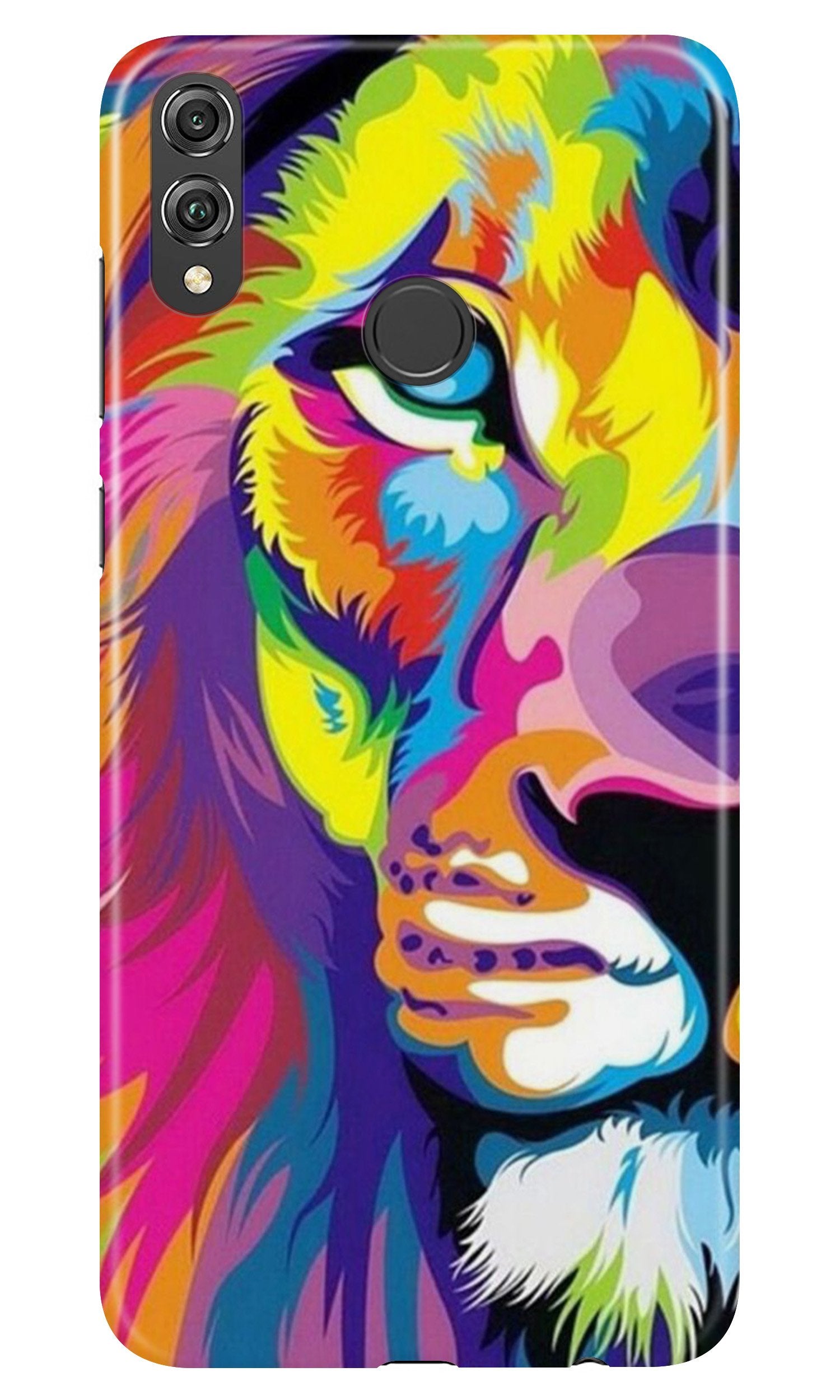 Colorful Lion Case for Realme 3  (Design - 110)