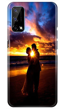 Couple Sea shore Mobile Back Case for Realme Narzo 30 Pro (Design - 13)