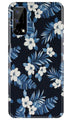 White flowers Blue Background2 Case for Realme Narzo 30 Pro