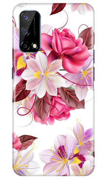 Beautiful flowers Mobile Back Case for Realme Narzo 30 Pro (Design - 23)