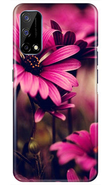 Purple Daisy Mobile Back Case for Realme Narzo 30 Pro (Design - 65)