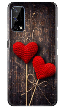 Red Hearts Mobile Back Case for Realme Narzo 30 Pro (Design - 80)
