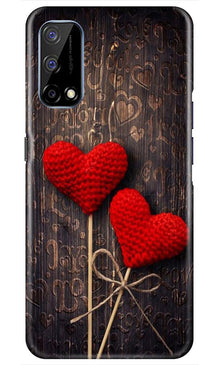 Red Hearts Mobile Back Case for Realme Narzo 30 Pro (Design - 80)