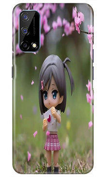 Cute Girl Mobile Back Case for Realme Narzo 30 Pro (Design - 92)