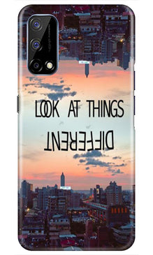 Look at things different Mobile Back Case for Realme Narzo 30 Pro (Design - 99)