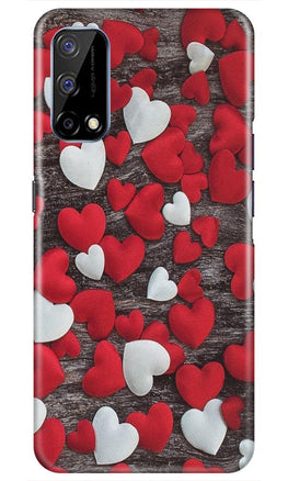 Red White Hearts Case for Realme Narzo 30 Pro(Design - 105)