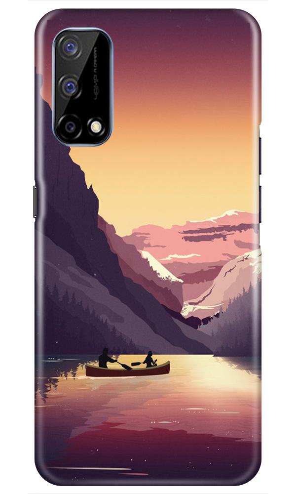 Mountains Boat Case for Realme Narzo 30 Pro (Design - 181)