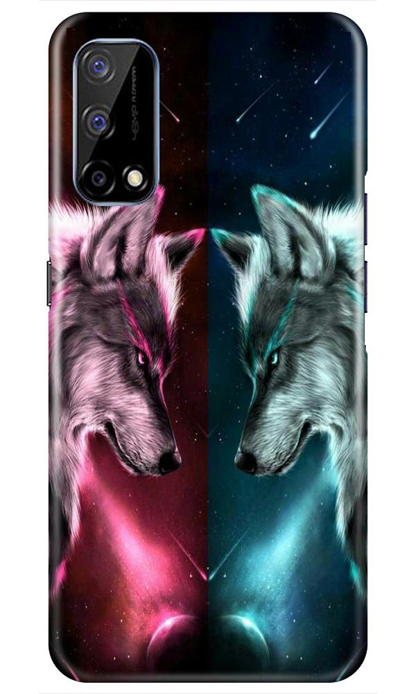 Wolf fight Case for Realme Narzo 30 Pro (Design No. 221)