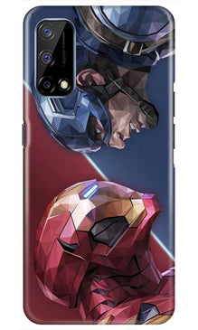 Ironman Captain America Mobile Back Case for Realme Narzo 30 Pro (Design - 245)