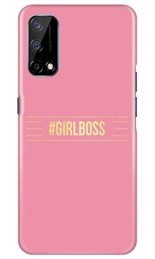 Girl Boss Pink Mobile Back Case for Realme Narzo 30 Pro (Design - 263)