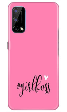 Girl Boss Pink Mobile Back Case for Realme Narzo 30 Pro (Design - 269)