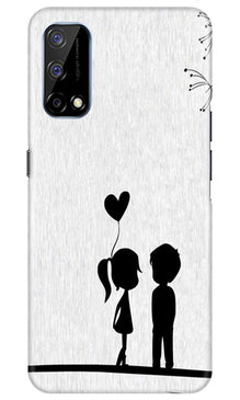 Cute Kid Couple Mobile Back Case for Realme Narzo 30 Pro (Design - 283)