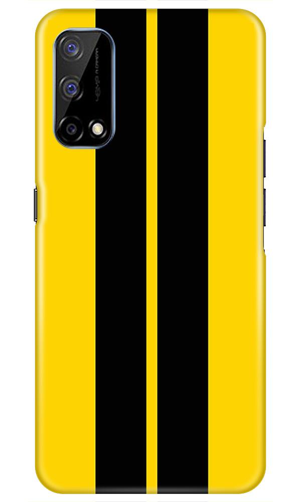 Black Yellow Pattern Mobile Back Case for Realme Narzo 30 Pro (Design - 377)