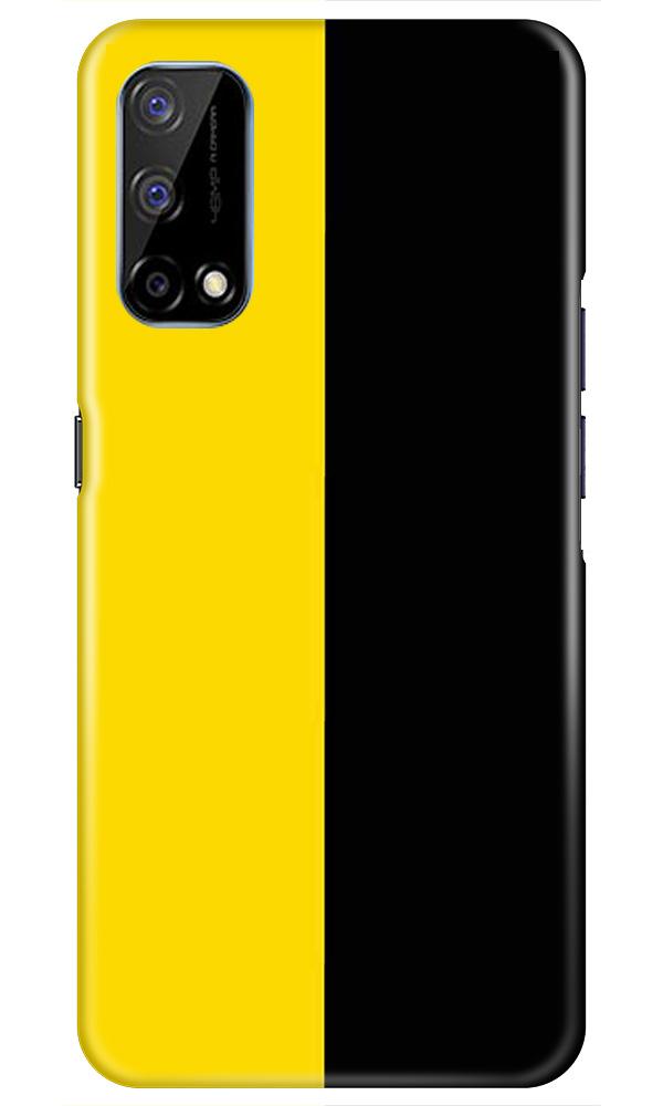 Black Yellow Pattern Mobile Back Case for Realme Narzo 30 Pro (Design - 397)