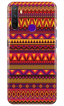 Zigzag line pattern2 Mobile Back Case for Realme 5i (Design - 10)
