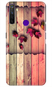 Wooden look2 Mobile Back Case for Realme 5i (Design - 56)
