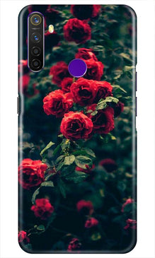 Red Rose Mobile Back Case for Realme 5i (Design - 66)