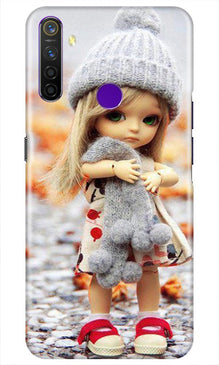 Cute Doll Mobile Back Case for Realme 5i (Design - 93)