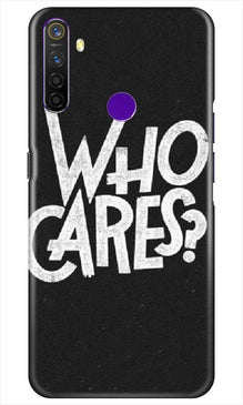 Who Cares Mobile Back Case for Realme 5i (Design - 94)